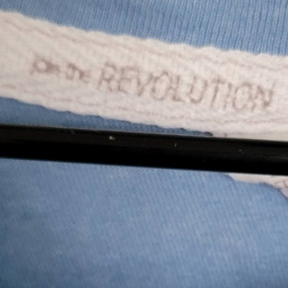 Blue Skip a Straw, Save a Turtle  Graphic Tee by Join the Revolution Size Medium - Picture 8 of 12